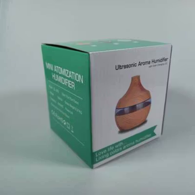 Taffware HUMI Air Humidifier Mini Ultrasonic Aroma Diffuser RGB 300ml - KJR-J003 - Wooden — gambar 5