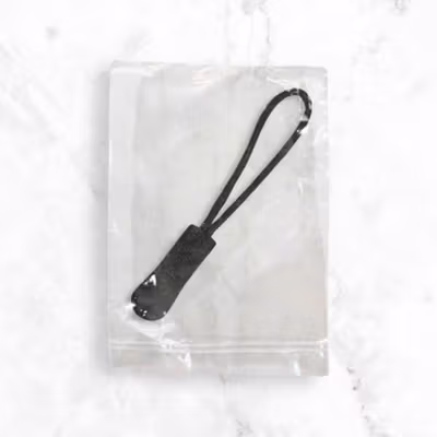 Tali Ritsleting Tas Gantungan Plastik Nilon - RV98 - Black — gambar 5