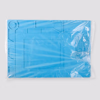 ESD Alas Matras Solder Silikon Soldering Mat Heat Resistant 389x269mm - S-150 - Light Blue — gambar 5