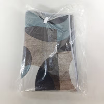 AARDMAN Karpet Lantai Abstrak Permadani Bulu Lembut Abstract Carpet 50x80cm - BQ001 - White/Blue — gambar 5