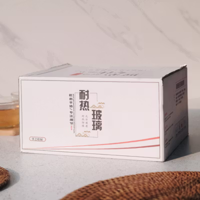 HMLOVE Teko Teh Kaca Saringan Tahan Panas Api Infuser Teapot 400ml - HM04 - Transparent — gambar 5
