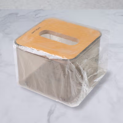 TaffHOME Kotak Tisu Kayu Plastik Facial Paper Tissue Box Organizer - ZJ10 - Transparent — gambar 5