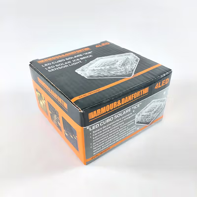 ARMOUR&DANFORTH Lampu Taman Outdoor Tanam Ice Brick Warm White 3000K Warm Light - GB066 - Transparent — gambar 5