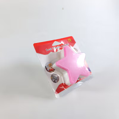 Energy Lampu Tidur Dinding LED Model Bintang EU Plug 240V 0.1W - EN-NL-8 - Pink — gambar 5