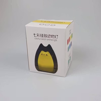 Lampu Tidur LED Model Kucing RGB 7 Color Rechargeable 0.4W 5V 1200mAh - LJC-101 - White — gambar 5