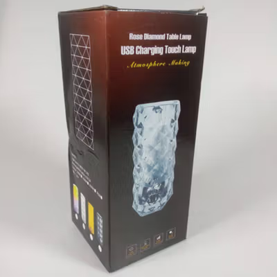 VKTECH Lampu Meja Hias Model Kristal LED Diamond 0.74W 3 in 1 Color - R302 - Transparent — gambar 5