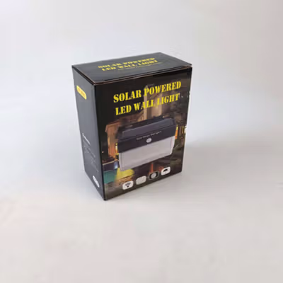 Woopower Lampu Dinding Outdoor Solar Sensor Gerak 206LED 1W Cool White - XF-2026 - Black — gambar 5