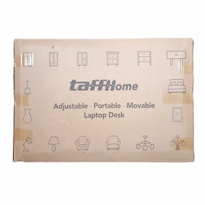 TaffHOME Meja Laptop Adjustable Portable Working Desk 3 Layer 60x40cm - ND04 - Warm White — gambar 5