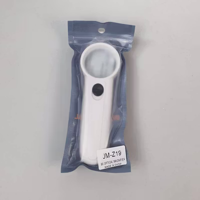 Kaca Pembesar Handheld Magnifiying Glass Lup with 2 LED 35mm 8X - JM-Z19 - White — gambar 5