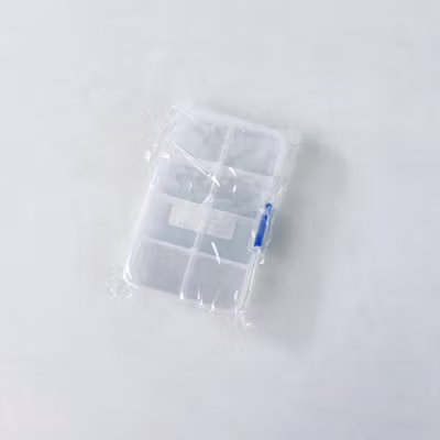 Kotak Perhiasan Aksesoris Plastic Storage Jewelry Box 8 Grid - PJ321 - Transparent — gambar 5
