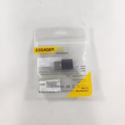 ESSAGER OTG USB Type C to Type A 3.0 Adapter Fast Charging 3A - EZJCA-XL01 - Black — gambar 5