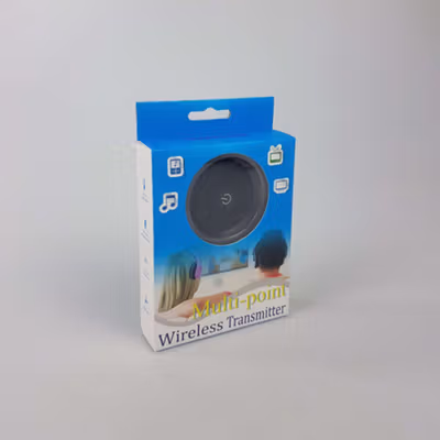 Multi-Point Audio Bluetooth Transmitter Wireless Device Connector - H-366T - Black — gambar 5