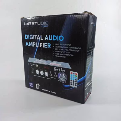 TaffSTUDIO Bluetooth EQ Audio Amplifier Karaoke Home Theater FM 600W - AV-298BT - Black — gambar 5