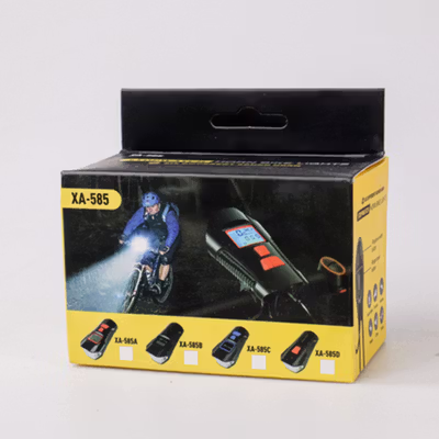 TaffSPORT Lampu Depan Sepeda LED Klakson Speedometer 1000 Lumens - XA-585 - Black — gambar 5