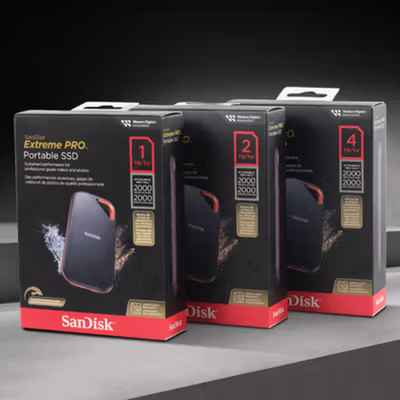SanDisk Extreme PRO Portable SSD 2000MB/s USB Type C 3.2 1TB - SDSSDE81 - Black — gambar 5