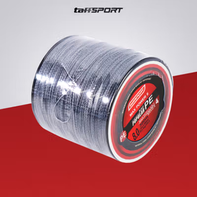 TaffSPORT Senar Pancing PE 4 Braided Strand Fishing Line 300M 8.0 - BLTP - Gray — gambar 5