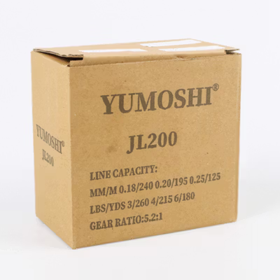 YUMOSHI Reel Pancing Spinning 3+1 Ball Bearing Fishing Reel 5.2:1 200 - JL200 - Black — gambar 5