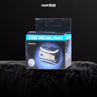 TaffLED Senter Kepala LED COB Headlamp Waterproof 3 Mode 400 Lumens - CH-2016 - Black — gambar 5