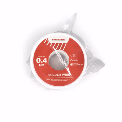 Taffware Kawat Timah Solder Sn30/Pb70 50gr 0.4mm - No Color — gambar 5