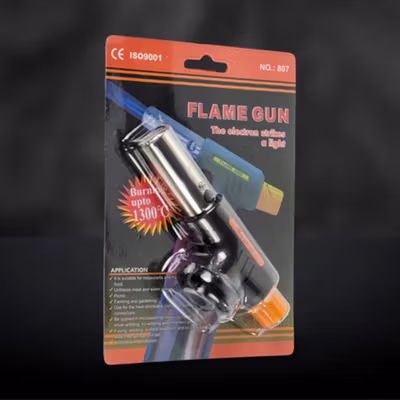 Firetric Kepala Gas Butane Portable Flame Gun Torch - 807 - Black/Yellow — gambar 5