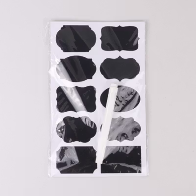 ALLOYSEED Stiker Label Blackboard Papan Tulis Removable 50 PCS - TH002 - Black — gambar 5