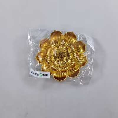 TaffHOME Tempat Dupa Three Layer Lotus Incense Holder Zinc Alloy - YJ-T1 - Golden — gambar 5