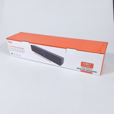 YSD Speaker Desktop Bluetooth USB Smart EQ AUX 2.0 Channel Lossless 6W - E-3511 - Black — gambar 5