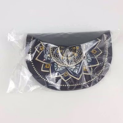 Comfast Mouse Pad Bulat Anti Slip Vintage Bohemian 200x200x3mm Gray Moroccan Floral - No Color — gambar 5
