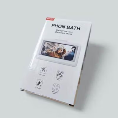 EASYLIFE Rak HP Dinding Kamar Mandi Waterproof Phone Case Holder - SH-007 - White — gambar 5