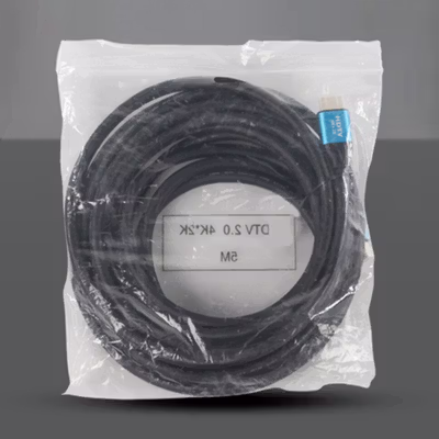 High Speed HDMI to HDMI Cable OD7.3mm Gold Plated 4K 5M - Black — gambar 5