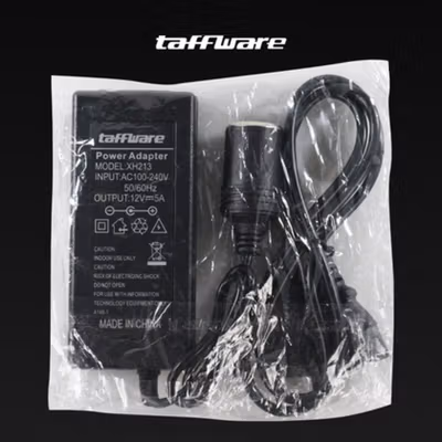 Taffware Adaptor Power Supply Converter AC to DC 12V 5A Cigarette Port - XH213 - Black — gambar 5