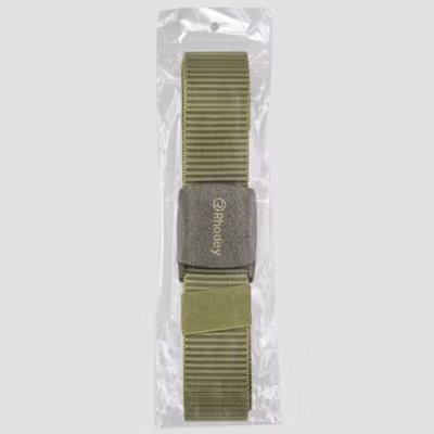 Rhodey Tali Ikat Pinggang Pria Anti X-Ray Plastik Automatic Buckle - 899 - Army Green — gambar 5