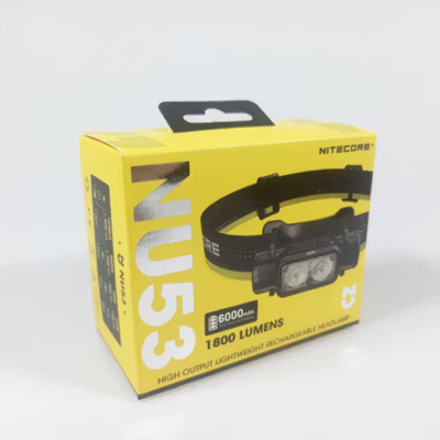 NITECORE Senter Kepala Headlamp LED Triple Light IP68 6000mAh - NU53 - Black — gambar 5