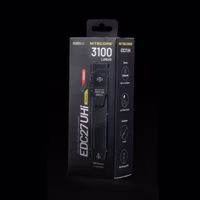 NITECORE Senter LED UHi 20 Ultra Slim Rechargeable IP54 3100 Lumens - EDC27 UHi - Black — gambar 5