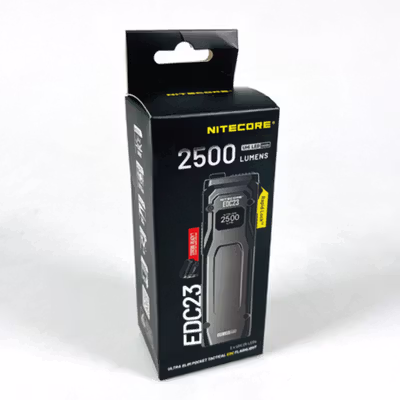 NITECORE Senter LED UHi 25 Ultra Slim Waterproof IP54 2500 Lumens - EDC23 - Black — gambar 5