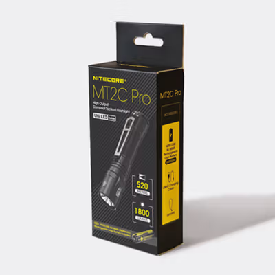 NITECORE Senter LED UHi 20 Tactical Rechargeable IP68 1800 Lumens - MT2C PRO - Black — gambar 5