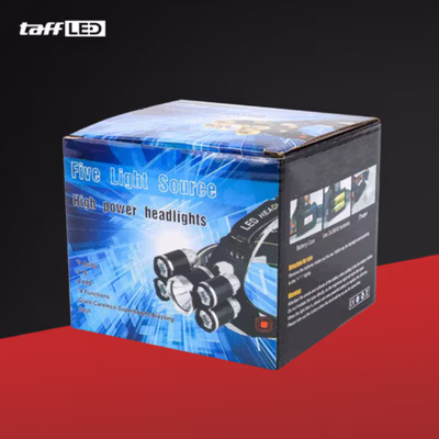 TaffLED Headlamp Light Cree XML T6 4XPE IPX6 40000 Lumens - BL254 - Black — gambar 5