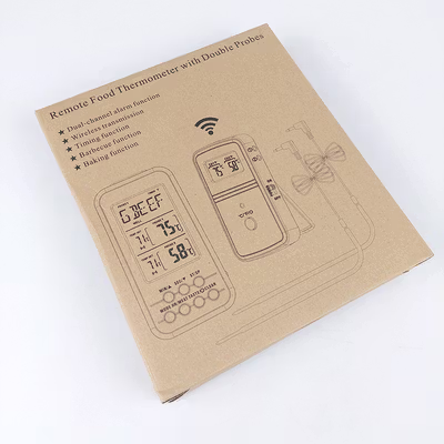 Anpro Termometer Makanan Digital Daging Kopi Susu Wireless 2 Probe - KN6008-2 - White — gambar 5