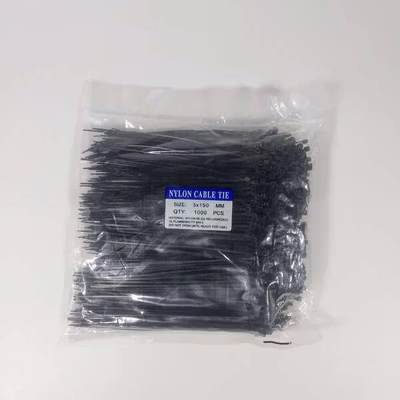 Taffware Kabel Ties Self Locking Wire Zip 3x150mm 1000 PCS - V94 - Black — gambar 5