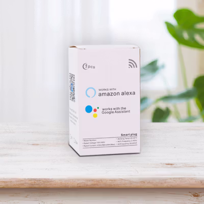 TaffHOME Steker Tuya Smart Plug WiFi EU Plug 16A Monitoring Function - S21 - White — gambar 5