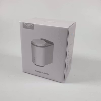 Ecoco Rak Sikat Gigi dan Gelas Magnetic Wall Mounted Toothbrush Holder - E1905 - Gray — gambar 5