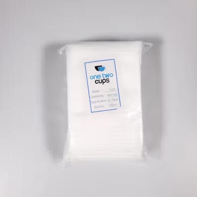 One Two Cups Kantong Filter Saringan Teh Tea Bag Disposable 100 PCS 8x10cm - M100 - White — gambar 5