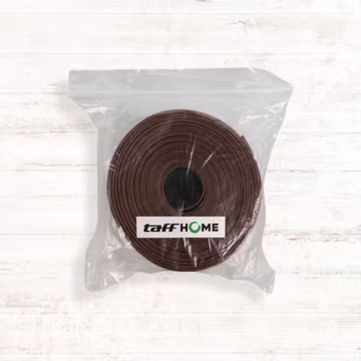 TaffHOME Lis Pintu Penghalang Debu Door Seal Strip Silicone TPE 35mmx5M - EACC25 - Brown — gambar 5