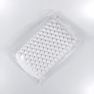 DUMO Cetakan Es Batu Jelly Bulat 104 Grid Ice Cube Tray BPA Free - DM418 - White — gambar 5