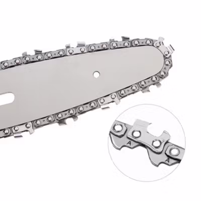 KUAIQU Rantai Gergaji Mesin Hardness Steel Chainsaw Chain 8 Inch - KQ48 - Silver — gambar 5