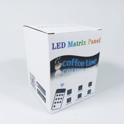 QYJSD LED Matrix Panel Bluetooth Colorful Display Kit 5V 59.5x12cm - JTPD-02-011 - Black — gambar 5