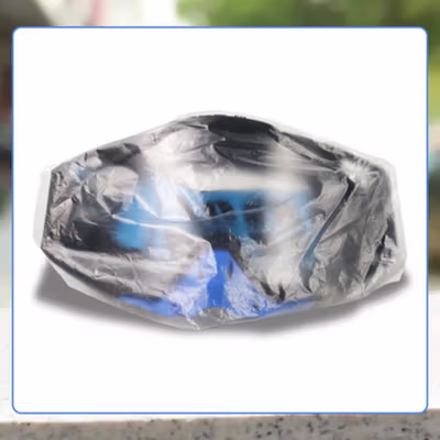 TaffSPORT Kacamata Helm Motor Goggles UV400 Protection Windproof Clear - UV400 - Blue — gambar 5