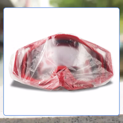 TaffSPORT Kacamata Helm Motor Goggles UV400 Protection Windproof Clear - UV400 - Red — gambar 5