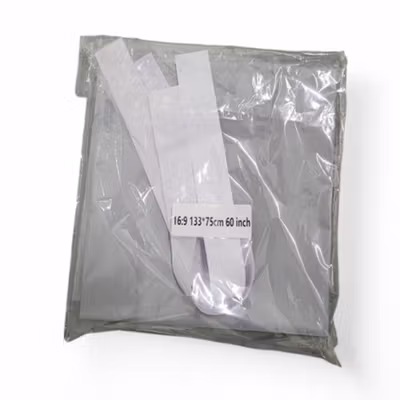 TaffSTUDIO Kain Layar Proyektor Anti-Light Ambient Screen Curtain 16:9 60 Inch - L21 - Silver — gambar 5
