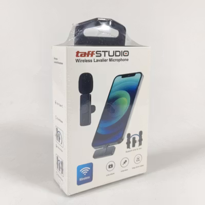TaffSTUDIO Wireless Lavalier Lapel Microphone Vlogger USB Type C - HO86 - Black — gambar 5